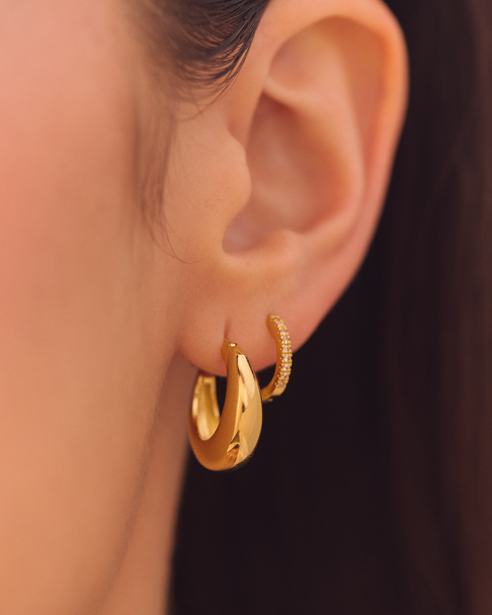 Hailey Gold Hoops